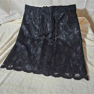 Kenar women's Black Lace‎ overlay skirt size 10